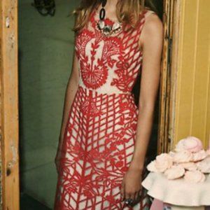 Anthropologie Sugared Ruby Sheath Dress